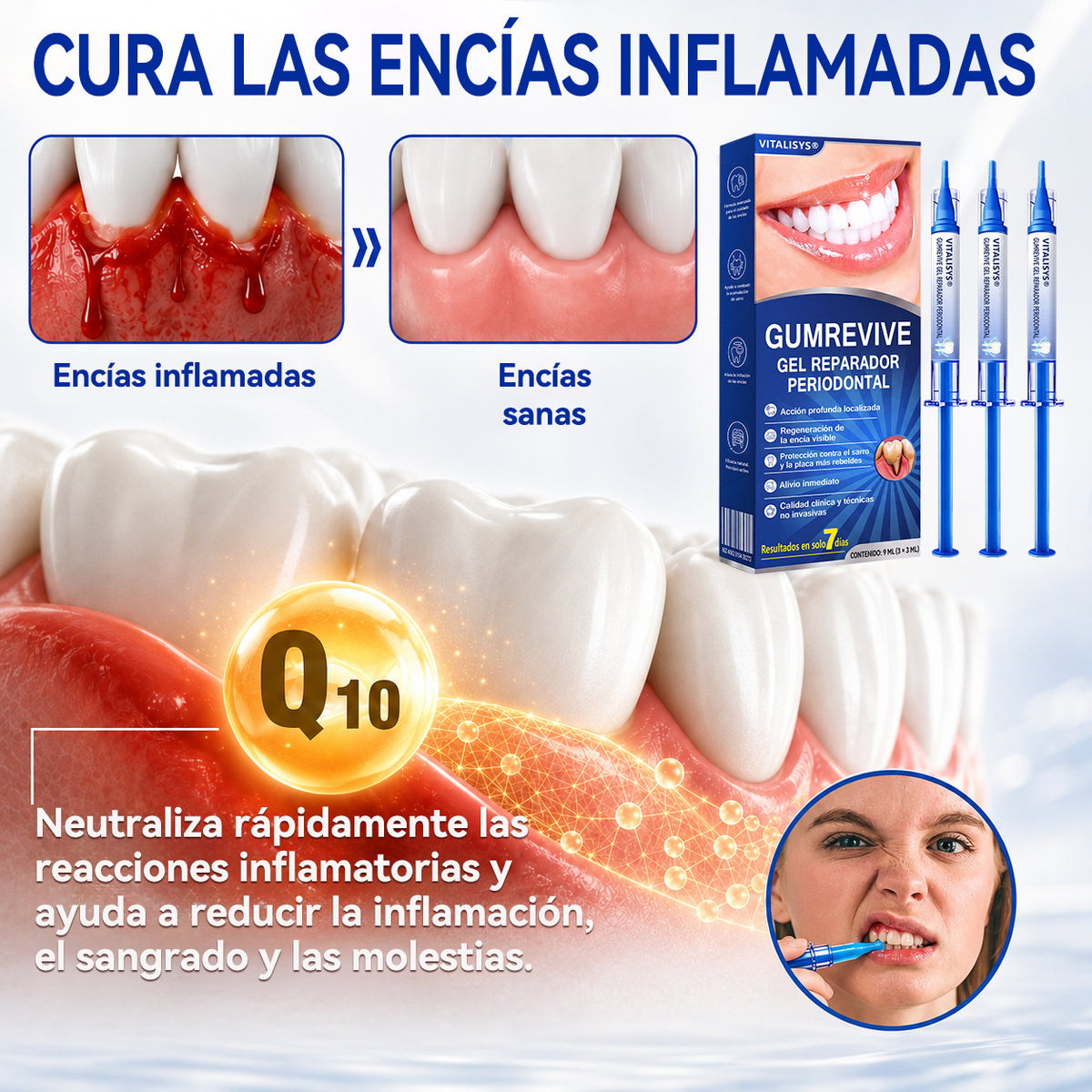 🇪🇸 VITALISYS®🦷 𝑮𝒖𝒎𝑹𝒆𝒗𝒊𝒗𝒆 Gel Regenerador Periodontal🍊