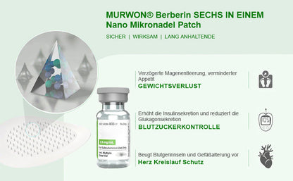 Extra 30 % Rabatt auf reduzierte Artikel! | Offizieller Shop | MURWON® 6-in-1 NAD⁺ Berberine Pro All-in-One Fit & Vital Nano-Mikronadel-Patch (Einmal täglich · Sichtbare Veränderungen in nur 7 Tagen)