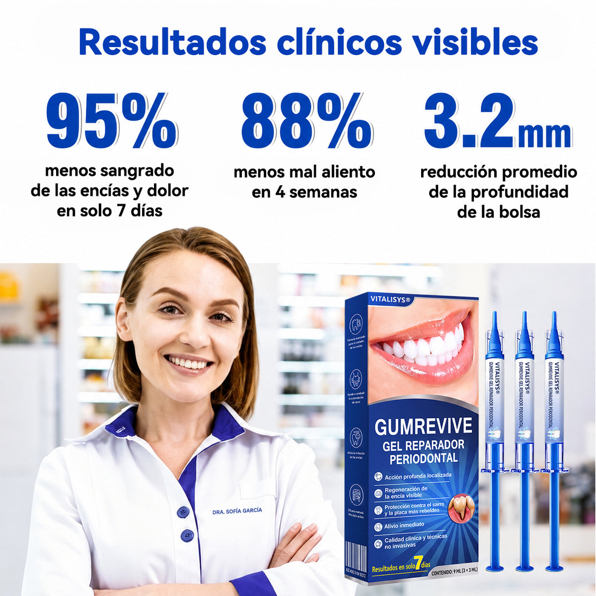 🇪🇸 VITALISYS®🦷 𝑮𝒖𝒎𝑹𝒆𝒗𝒊𝒗𝒆 Gel Regenerador Periodontal🍊